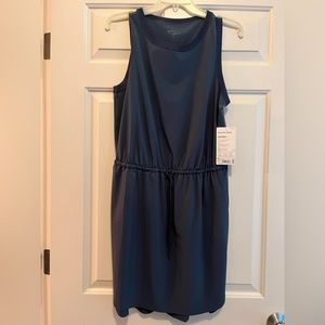 Athleta Rincon Dress, Size Small Petite, Navy